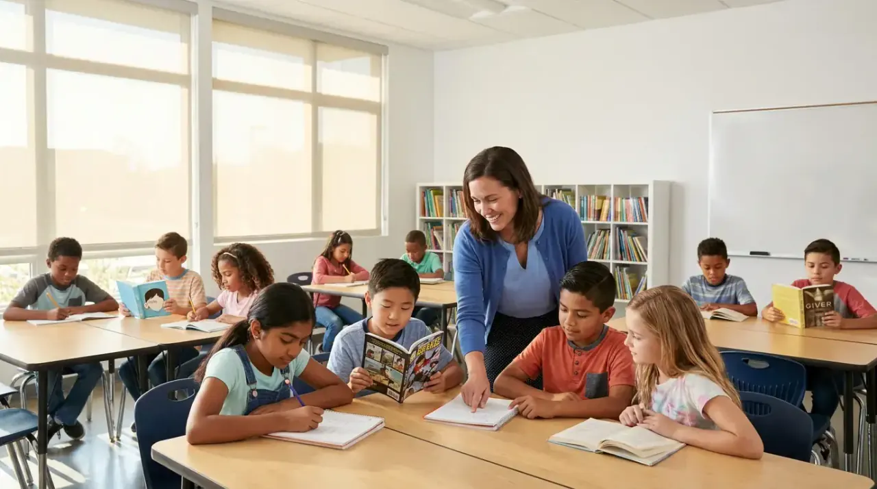 Students in reading, writing, and math academic summer programs at GrowWise, Dublin, California